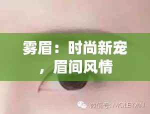 雾眉:时尚新宠,眉间风情