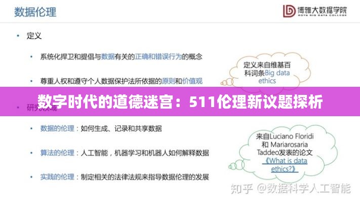 数字时代的道德迷宫:511伦理新议题探析