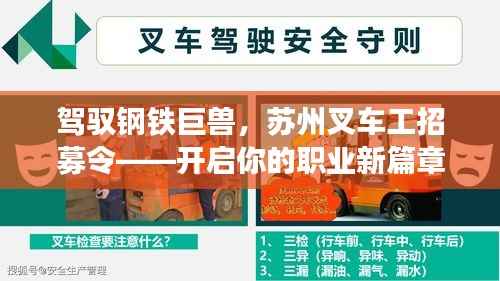 驾驭钢铁巨兽,苏州叉车工招募令——开启你的职业新篇章!