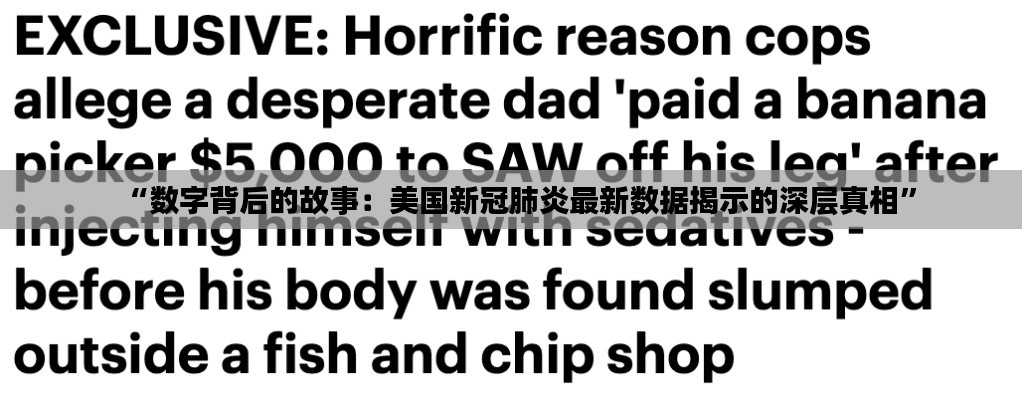 “数字背后的故事：美国新冠肺炎最新数据揭示的深层真相”