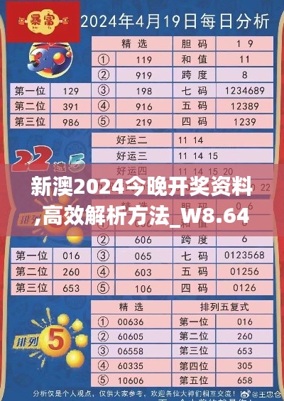 新澳2024今晚开奖资料,高效解析方法_W8.644