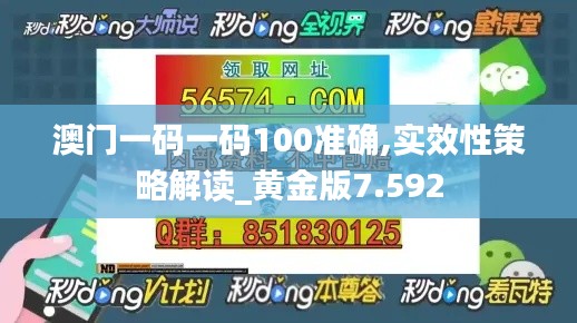 澳门一码一码100准确,实效性策略解读_黄金版7.592