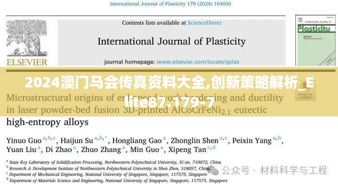 2024澳门马会传真资料大全,创新策略解析_Elite87.179-7