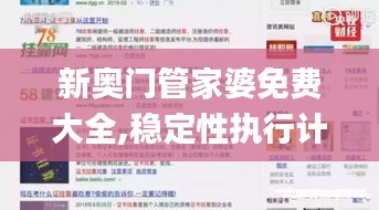 新奥门管家婆免费大全,稳定性执行计划_纪念版49.957-6