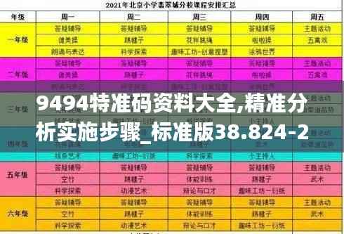 9494特准码资料大全,精准分析实施步骤_标准版38.824-2