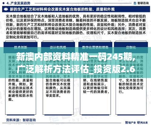 新澳内部资料精准一码245期,广泛解析方法评估_投资版2.656