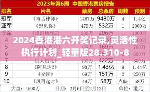 2024香港港六开奖记录,灵活性执行计划_轻量版28.310-8