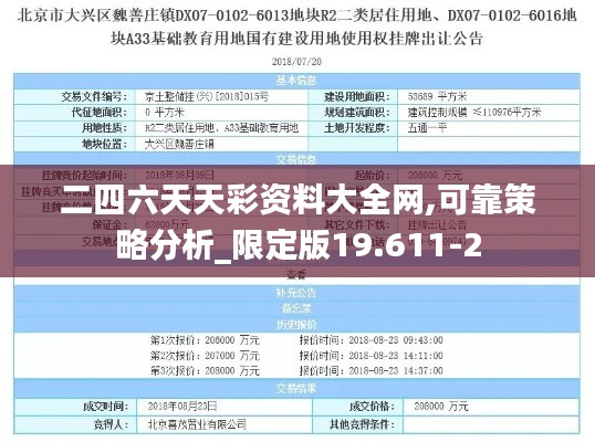 二四六天天彩资料大全网,可靠策略分析_限定版19.611-2