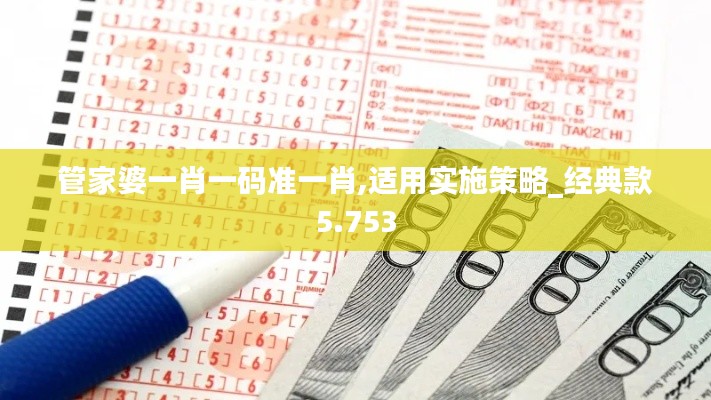 管家婆一肖一码准一肖,适用实施策略_经典款5.753
