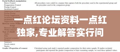 一点红论坛资料一点红独家,专业解答实行问题_Elite6.946
