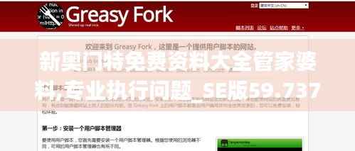 新奥门特免费资料大全管家婆料,专业执行问题_SE版59.737-7