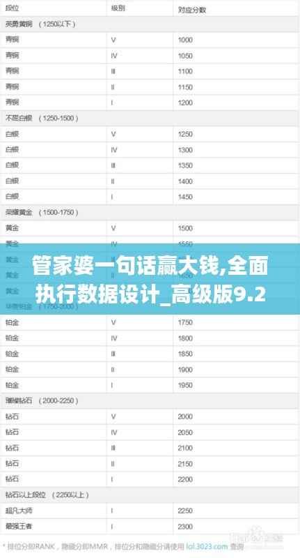 管家婆一句话赢大钱,全面执行数据设计_高级版9.285-1