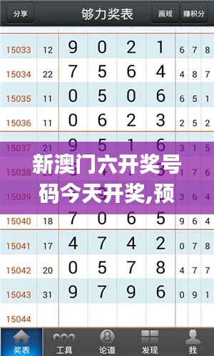 新澳门六开奖号码今天开奖,预测分析说明_2D6.132