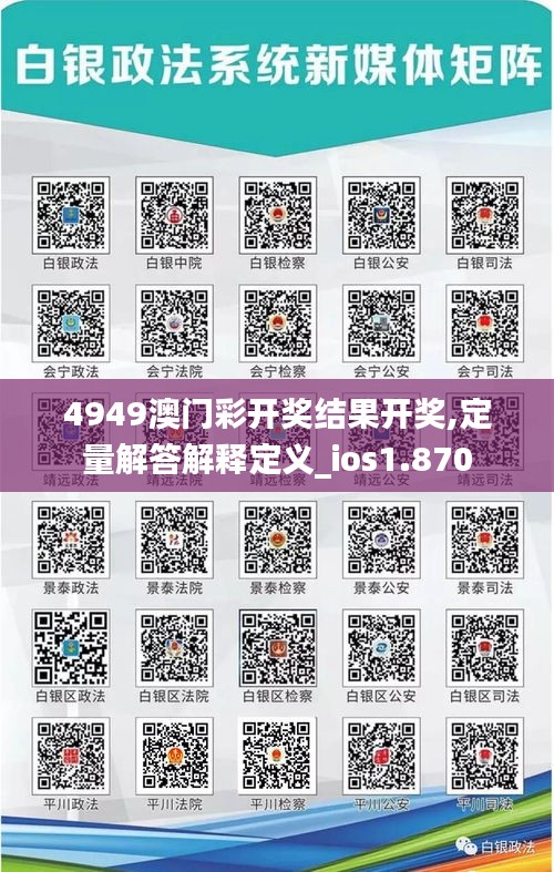 4949澳门彩开奖结果开奖,定量解答解释定义_ios1.870
