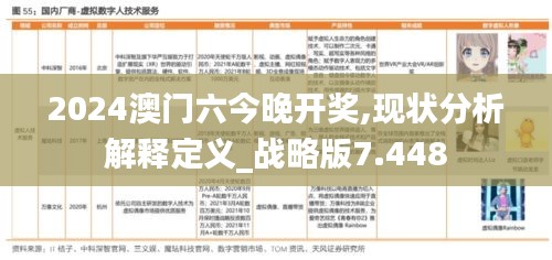 2024澳门六今晚开奖,现状分析解释定义_战略版7.448