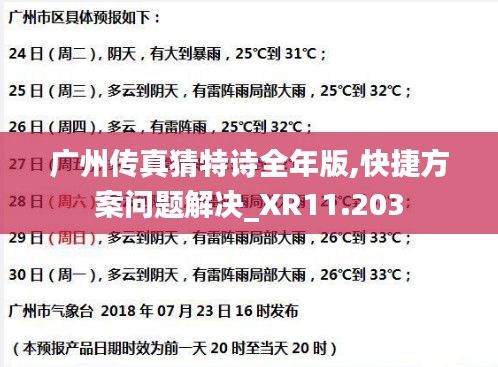 广州传真猜特诗全年版,快捷方案问题解决_XR11.203