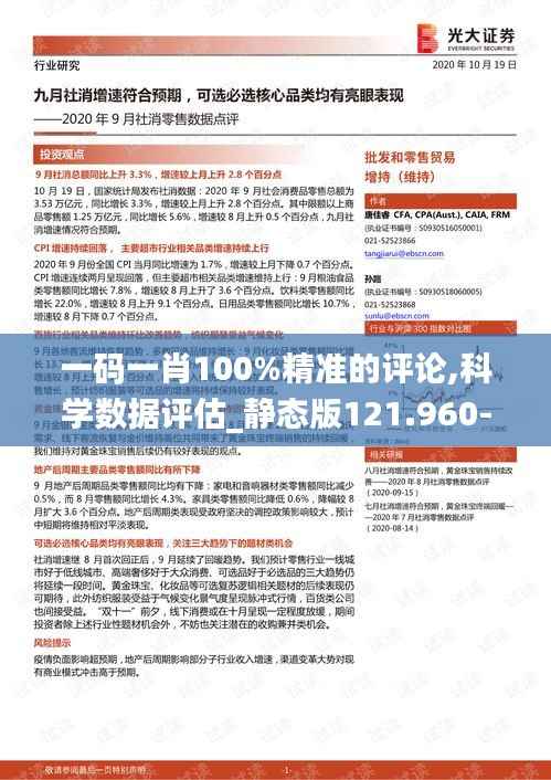 一码一肖100%精准的评论,科学数据评估_静态版121.960-2