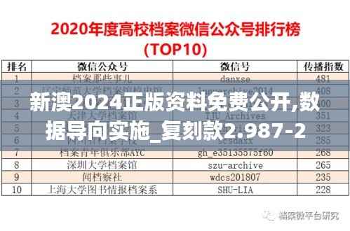 新澳2024正版资料免费公开,数据导向实施_复刻款2.987-2