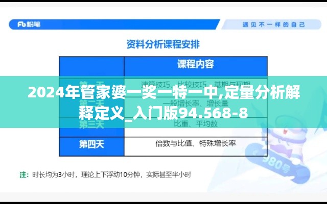 2024年管家婆一奖一特一中,定量分析解释定义_入门版94.568-8