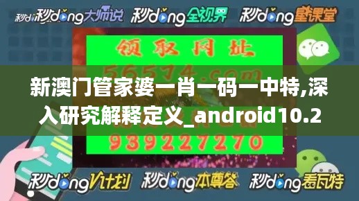 新澳门管家婆一肖一码一中特,深入研究解释定义_android10.241-6