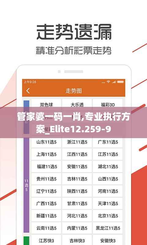 管家婆一码一肖,专业执行方案_Elite12.259-9