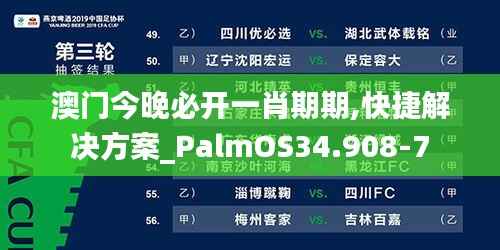 澳门今晚必开一肖期期,快捷解决方案_PalmOS34.908-7