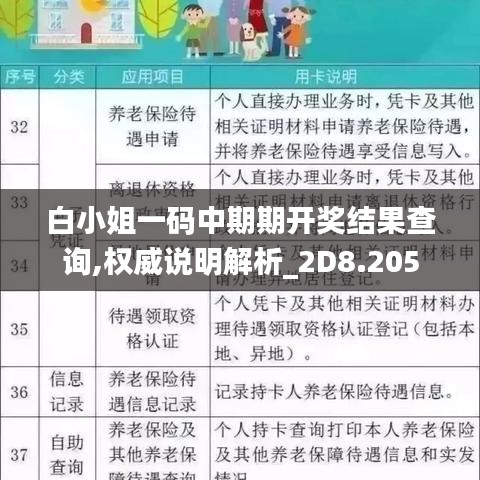 白小姐一码中期期开奖结果查询,权威说明解析_2D8.205