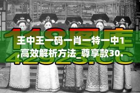 王中王一码一肖一特一中1,高效解析方法_尊享款30.673-8