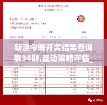新澳今晚开奖结果查询表34期,互动策略评估_LE版34.334-2