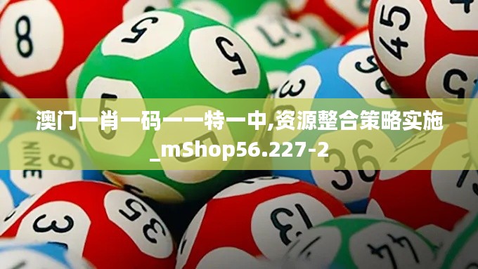 澳门一肖一码一一特一中,资源整合策略实施_mShop56.227-2