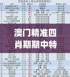 澳门精准四肖期期中特公开,统计数据解释定义_旗舰款80.689-1