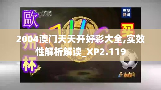 2004澳门天天开好彩大全,实效性解析解读_XP2.119