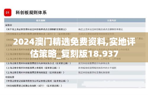 2024澳门精选免费资料,实地评估策略_复刻版18.937