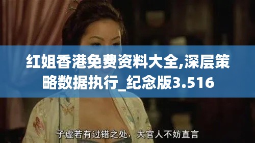 红姐香港免费资料大全,深层策略数据执行_纪念版3.516