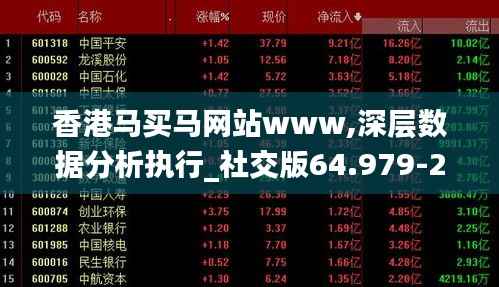 香港马买马网站www,深层数据分析执行_社交版64.979-2