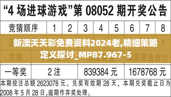 新澳天天彩免费资料2024老,精细策略定义探讨_MP87.967-5
