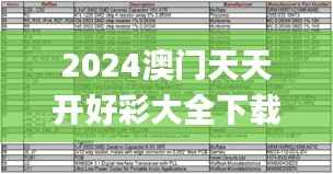 2024澳门天天开好彩大全下载,结构化计划评估_Z91.359-1