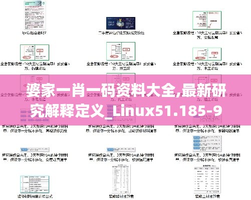 婆家一肖一码资料大全,最新研究解释定义_Linux51.185-9