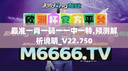 最准一肖一码一一中一特,预测解析说明_V22.750