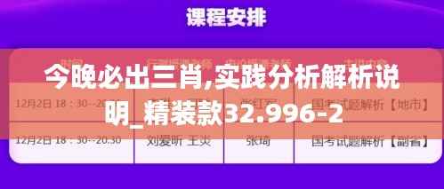 今晚必出三肖,实践分析解析说明_精装款32.996-2