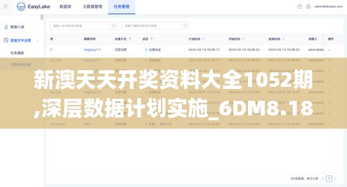 新澳天天开奖资料大全1052期,深层数据计划实施_6DM8.180