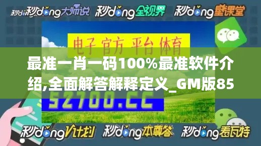 最准一肖一码100%最准软件介绍,全面解答解释定义_GM版85.353-2