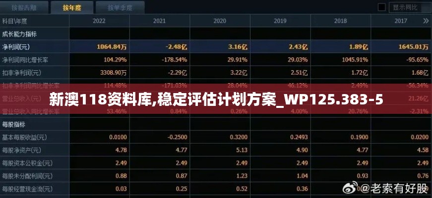 新澳118资料库,稳定评估计划方案_WP125.383-5