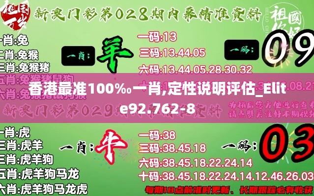 香港最准100‰一肖,定性说明评估_Elite92.762-8