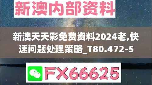 新澳天天彩免费资料2024老,快速问题处理策略_T80.472-5