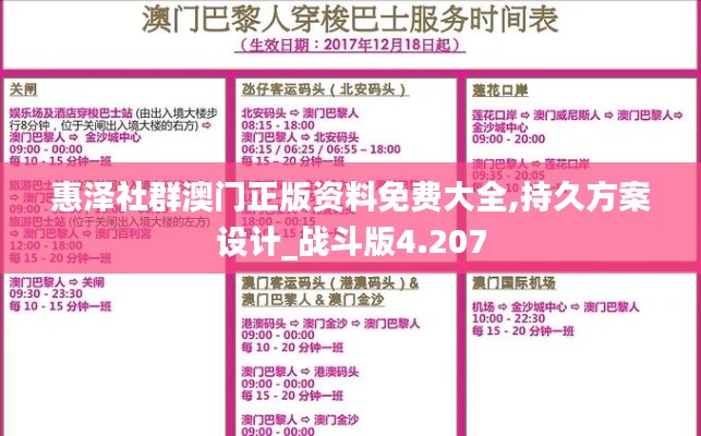 惠泽社群澳门正版资料免费大全,持久方案设计_战斗版4.207