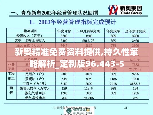 新奥精准免费资料提供,持久性策略解析_定制版96.443-5