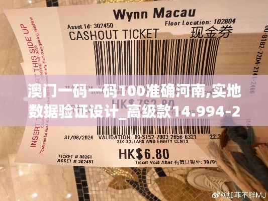 澳门一码一码100准确河南,实地数据验证设计_高级款14.994-2