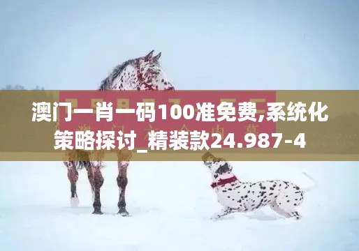 澳门一肖一码100准免费,系统化策略探讨_精装款24.987-4