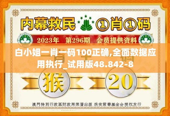 白小姐一肖一码100正确,全面数据应用执行_试用版48.842-8